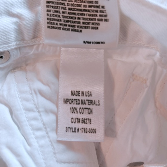 Citizens of Humanity Distressed Charlotte Crop White Fiori Jeans, Size 26 - Picture 12 of 14